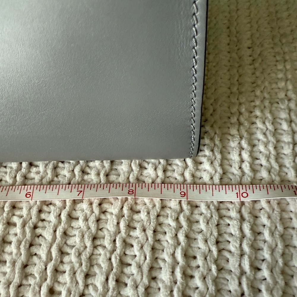 Gucci Mini Nymphaea Bamboo Top Handle Bag Gray Leather - Picture 11 of 15